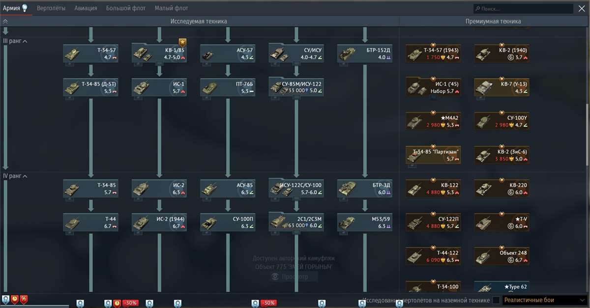 продажа аккаунта к игре War Thunder